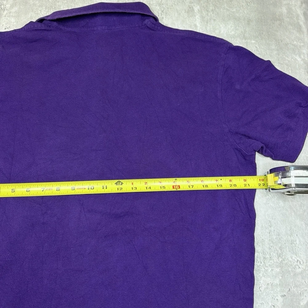 Vintage Polo Ralph Lauren Men's Polo Shirt Short Sleeve Size Large Purple Prep